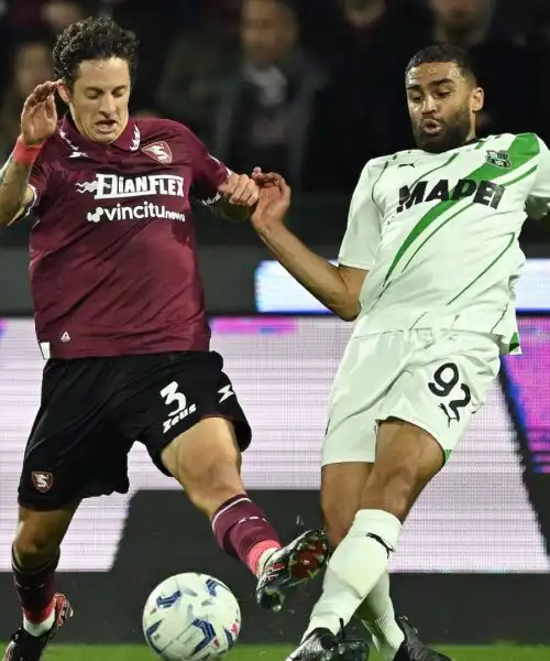 La Salernitana riagguanta il Sassuolo nel recupero