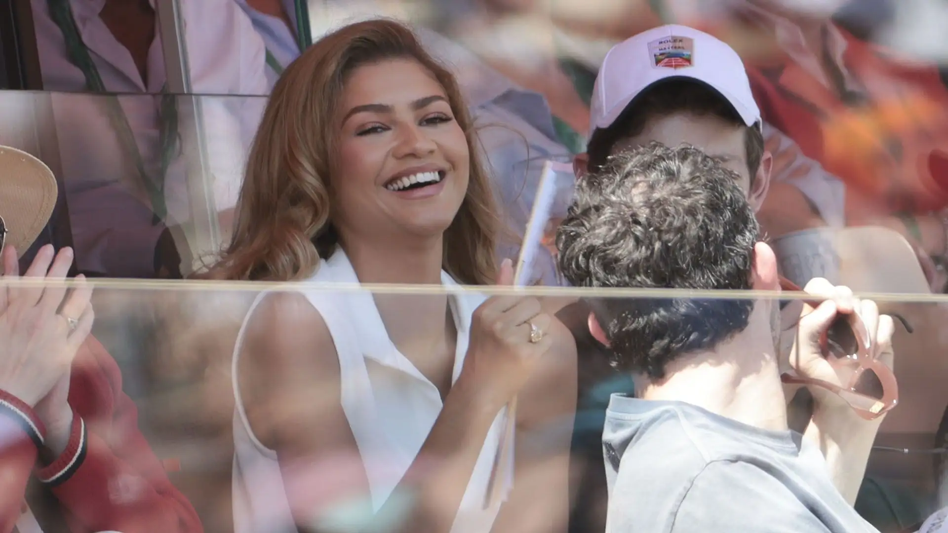 L'attrice statunitense ha seguito dalle tribune il match tra Jannik Sinner e Stefanos Tsitsipas, sabato scorso