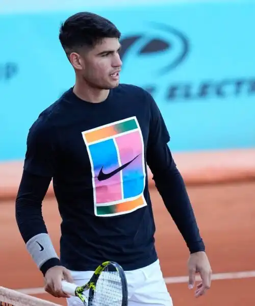 Roland Garros, anche Carlos Alcaraz si è allenato