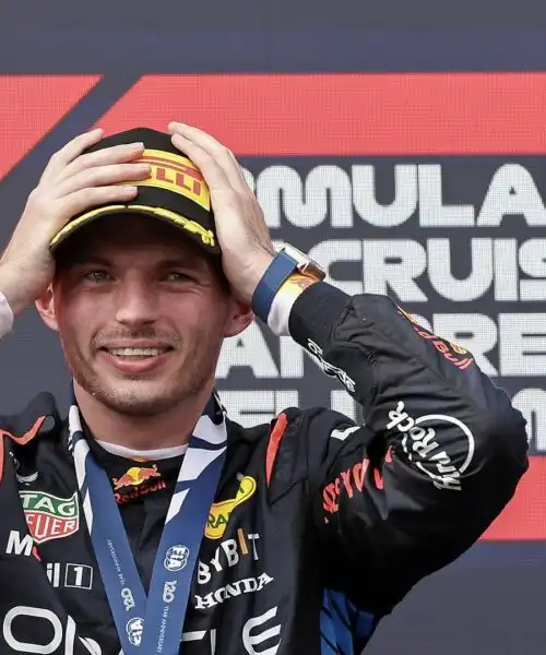 Max Verstappen ”distrutto” dopo Imola: le foto