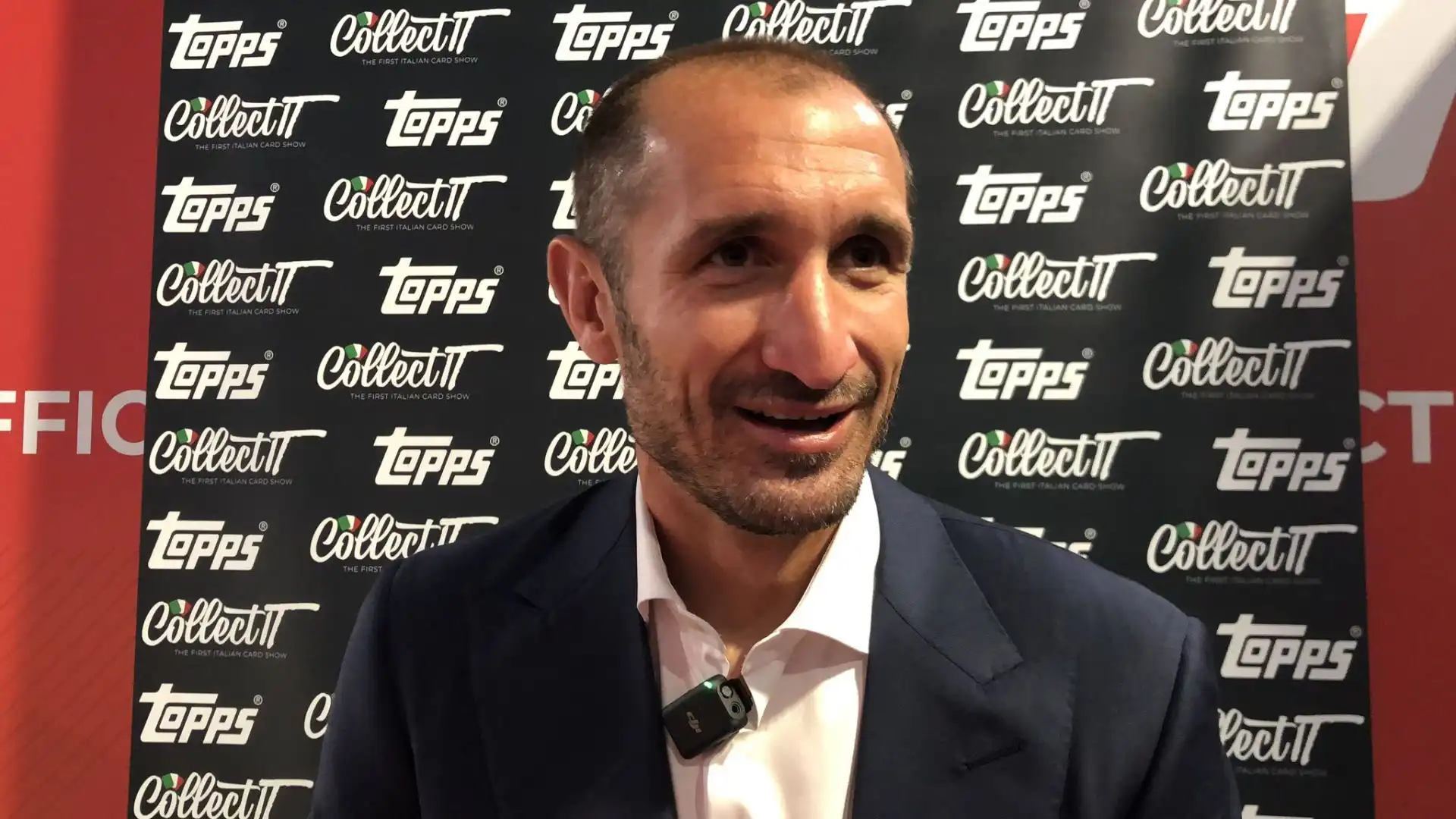 Giorgio Chiellini è stato ospite di Collect IT, il primo evento di card show in Italia, a Milano.