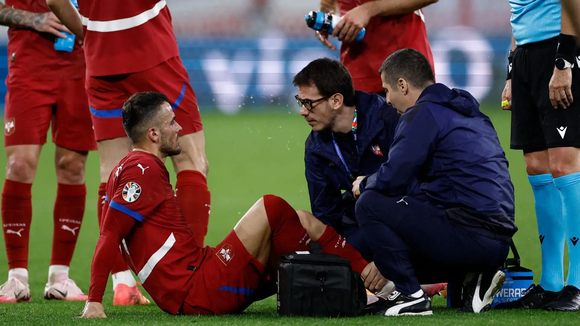 L'esterno si è infortunato durante la partita contro l'Inghilterra
