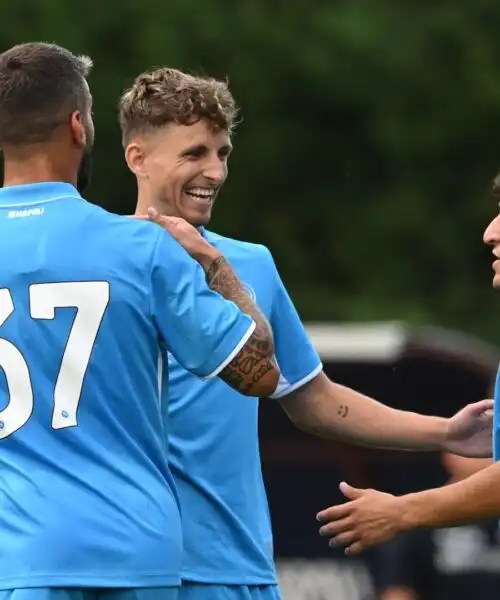 Napoli, tre gol al Mantova in amichevole