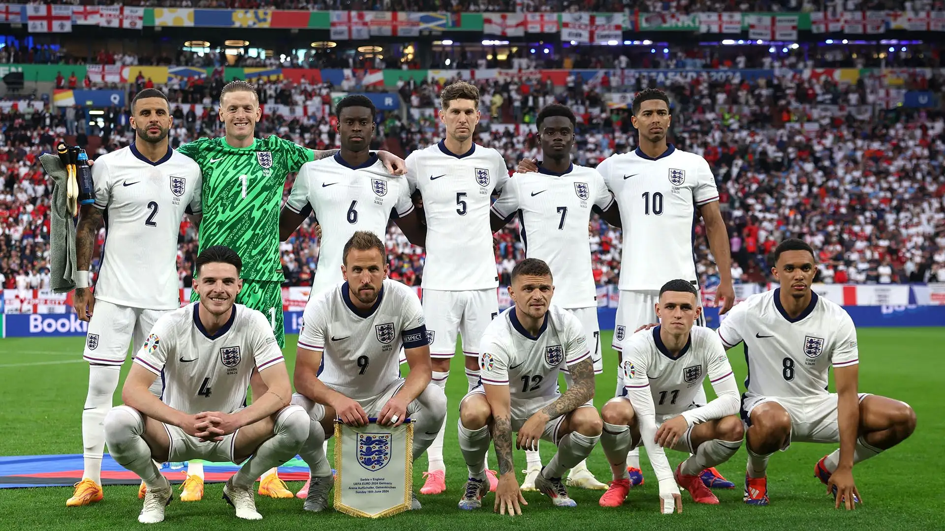 4- Quarto posto per l'Inghilterra, finalista di Euro 2024. 1787.88 punti
