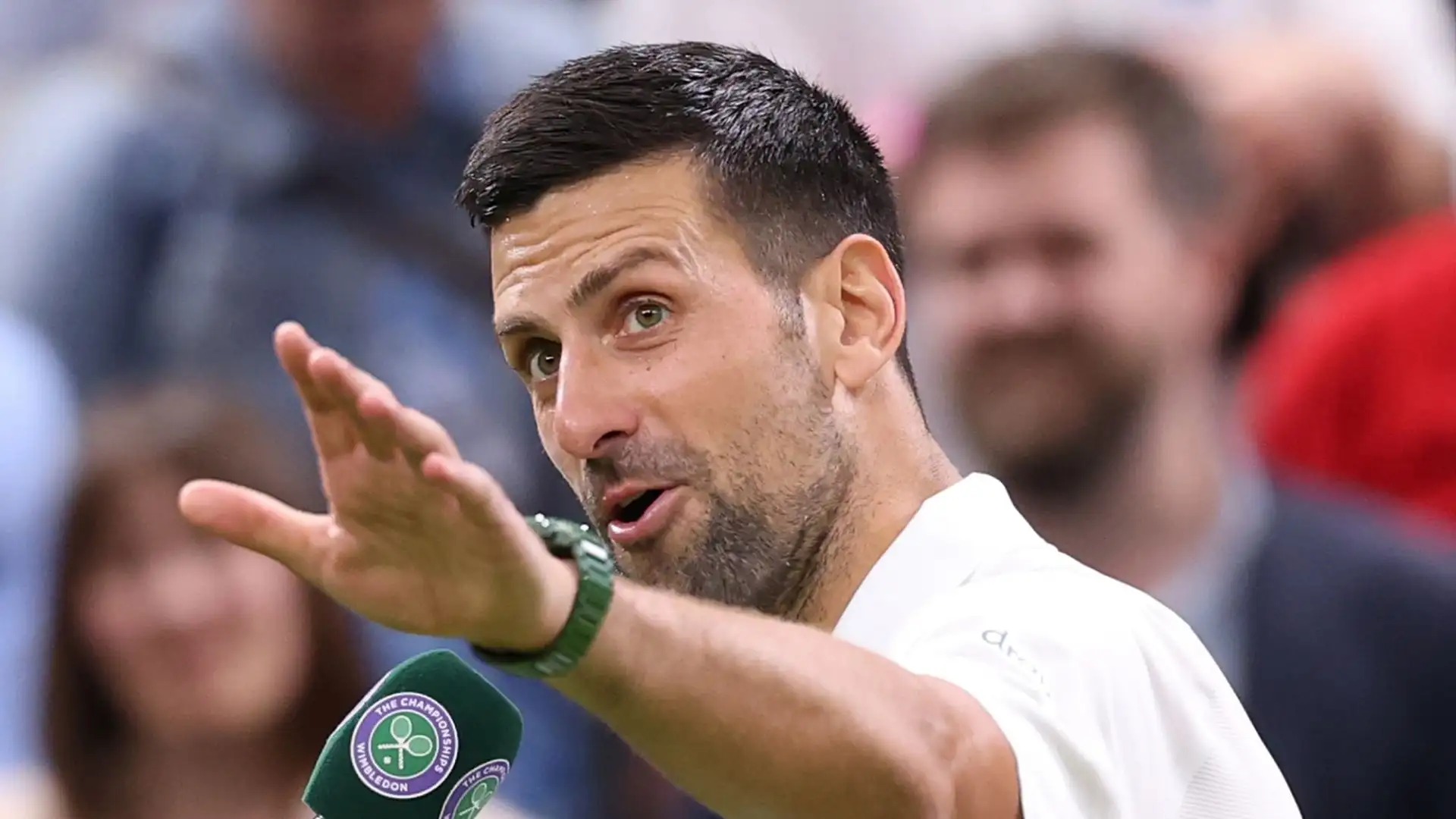 Al termine della partita dominata, Djokovic si è infuriato con il pubblico di Wimbledon