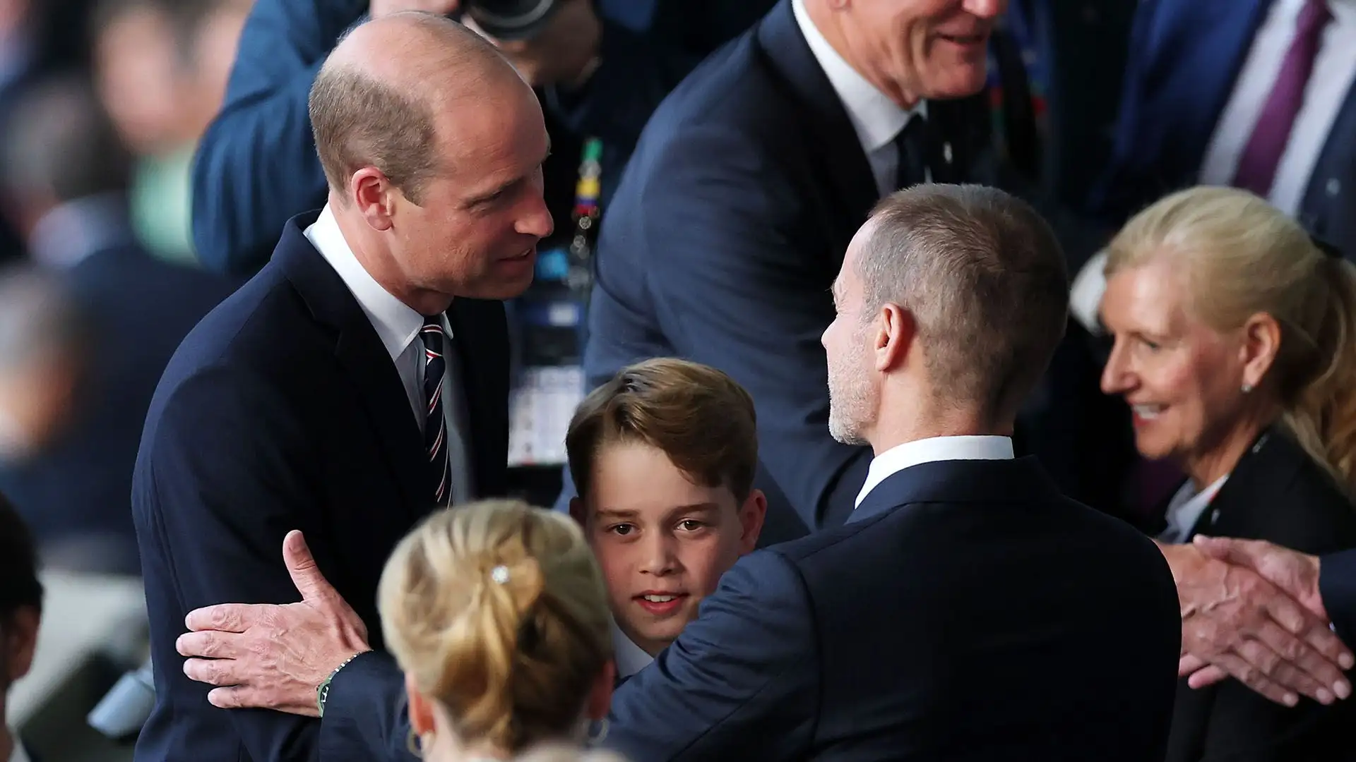 Il principe William, erede al trono, non poteva perdersi Inghilterra-Spagna.