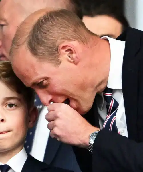 Euro 2024, finale da tifosi per il principe William e il figlio George: le foto