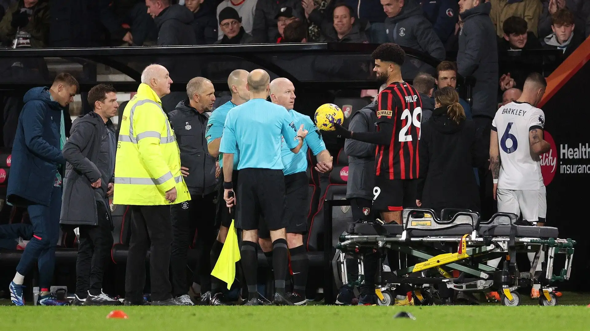È accaduto durante la partita tra Luton Town e Bournemouth
