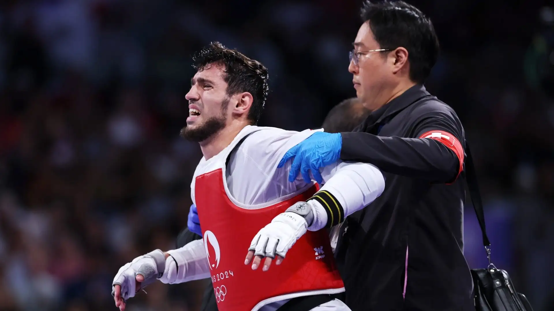 Gashim Magomedov ha lottato nella finale di taekwondo nella categoria -58 kg
