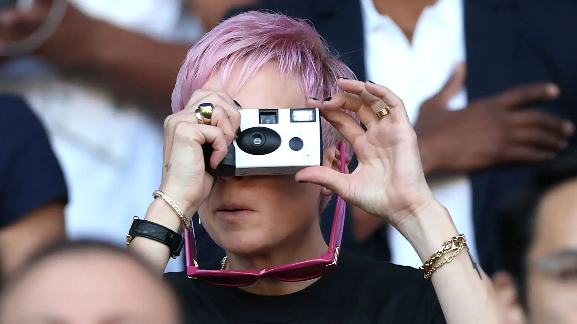 Rapinoe ha scattato foto a raffica come una turista qualunque