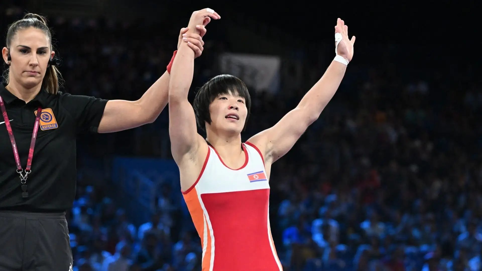L'atleta nordcoreana ha vinto
