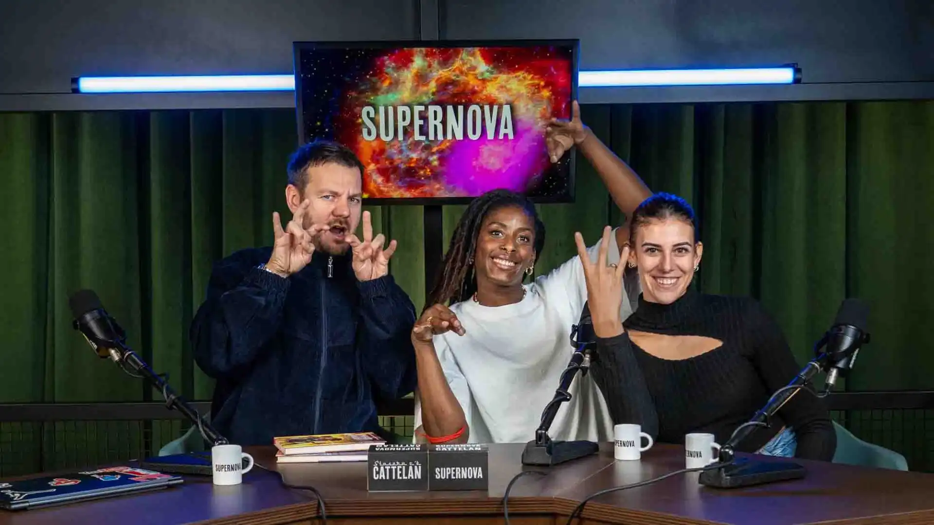 Myriam Sylla e Alessia Orro sono state ospiti della prima puntata di "Stasera c'è Cattelan - Supernova". 