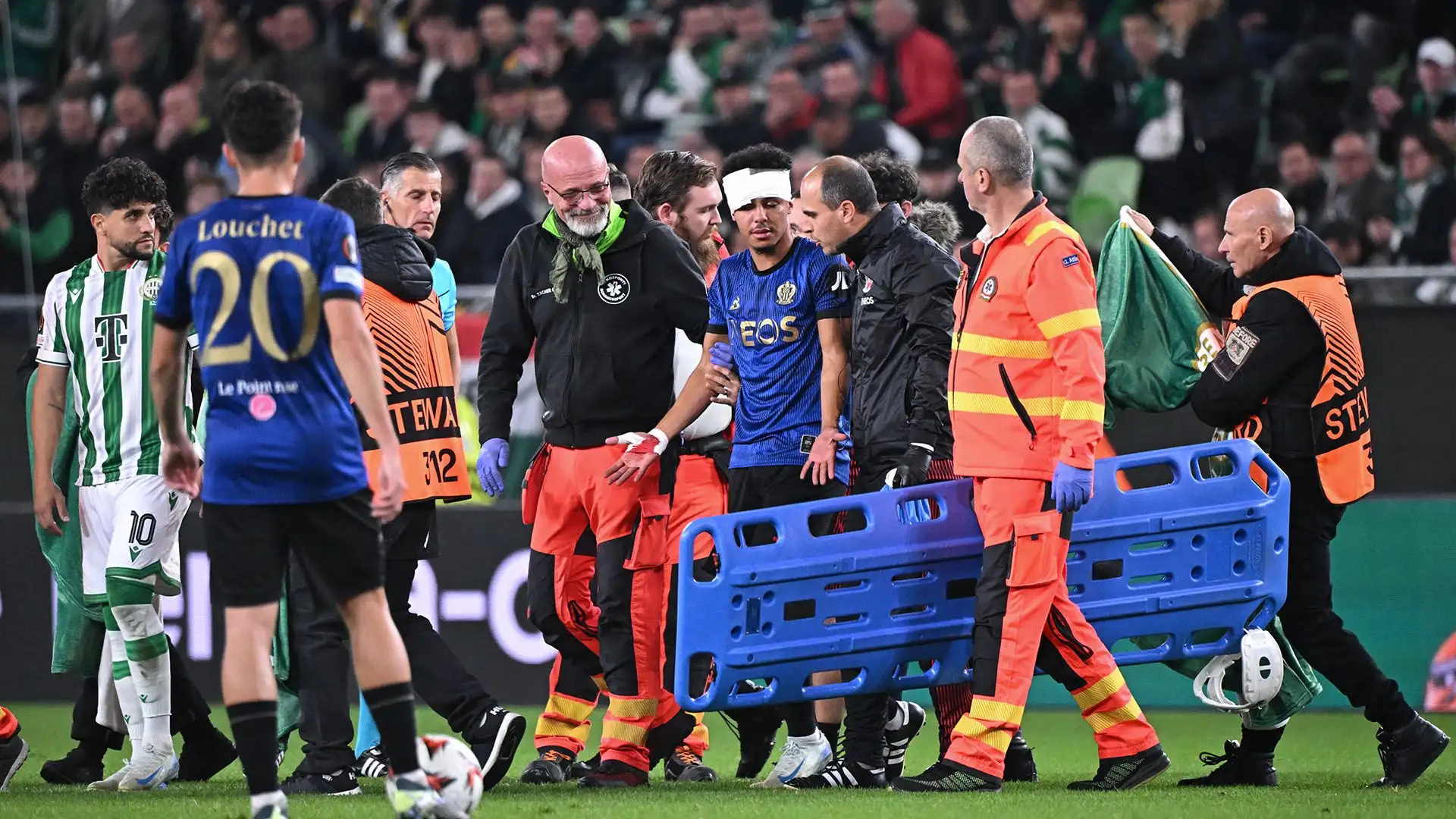 Attimi di terrore nella sfida tra Nizza e Ferencvaros
