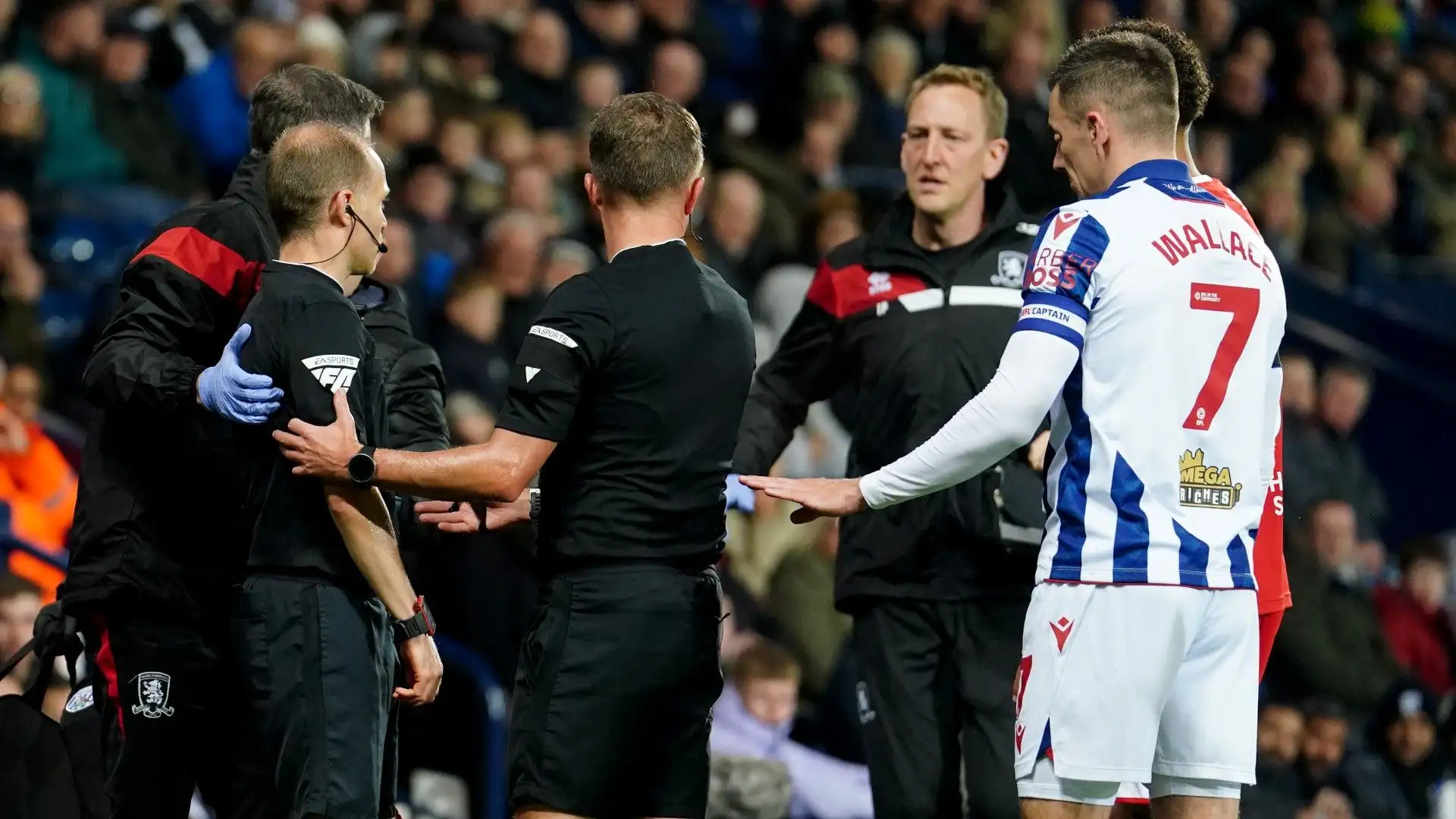 Grande spavento durante West Bromwich-Middlesbrough
