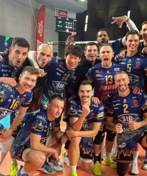 Perugia, vittoria in scioltezza e primato in Champions