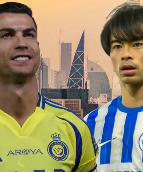 Una valanga di soldi per Kaoru Mitoma: lo vuole Cristiano Ronaldo. Foto