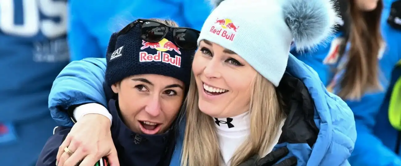 Sofia Goggia non se la prende troppo e fa gli applausi a Lindsey Vonn