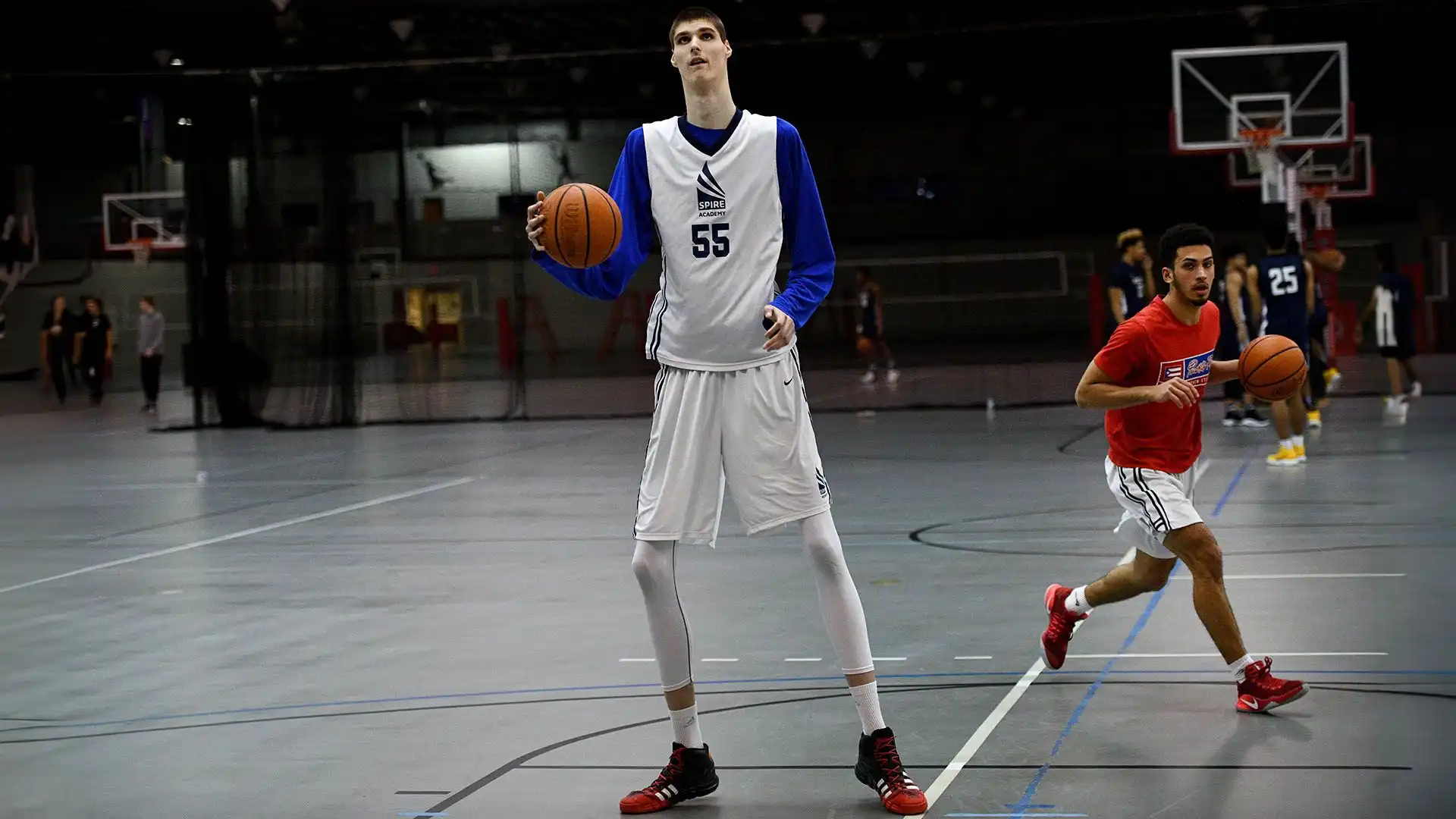 Il gigantesco cestista diventa una star di Hollywood le foto