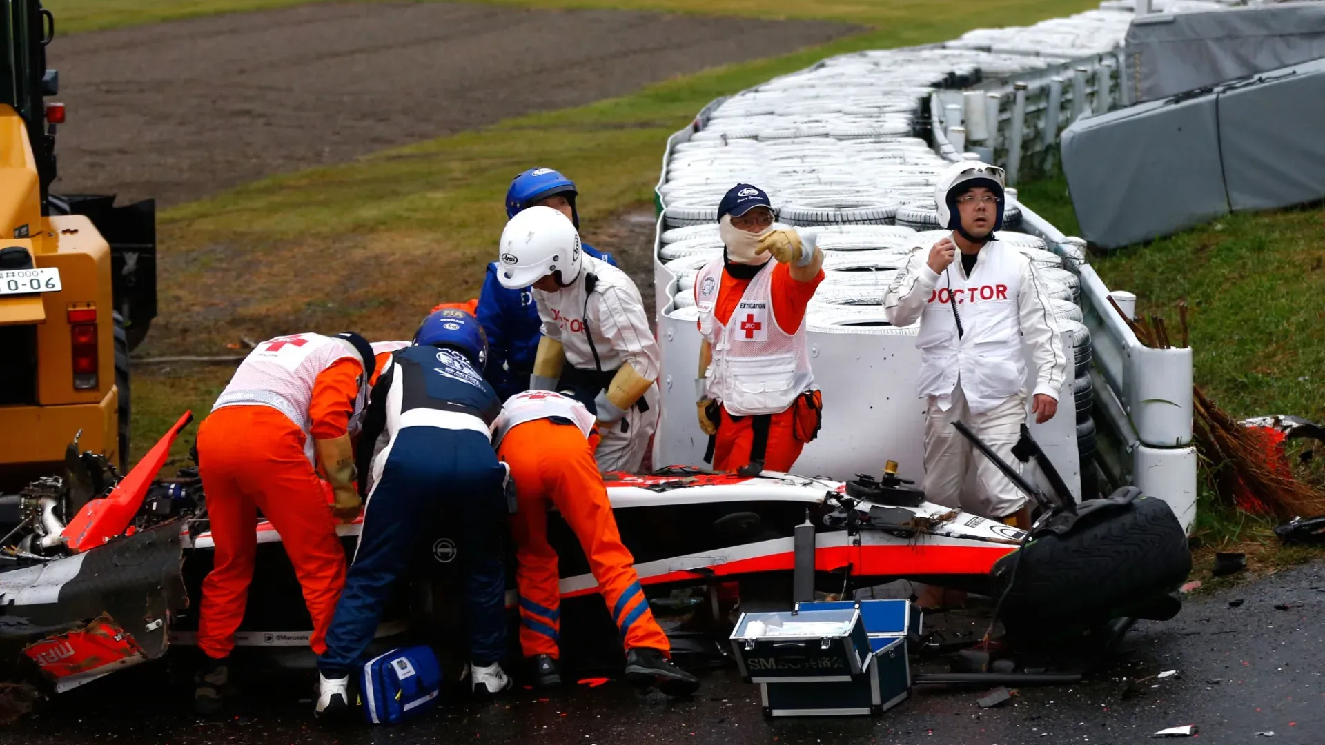 10 anni senza Jules Bianchi: le foto del tragico incidente

