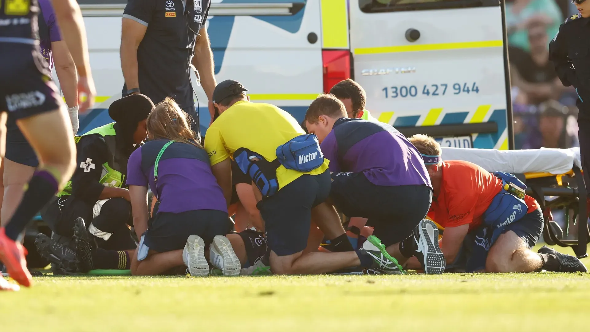 Durante Storm-Cowboys, il rugbista ha avuto un tremendo scontro con un avversario
