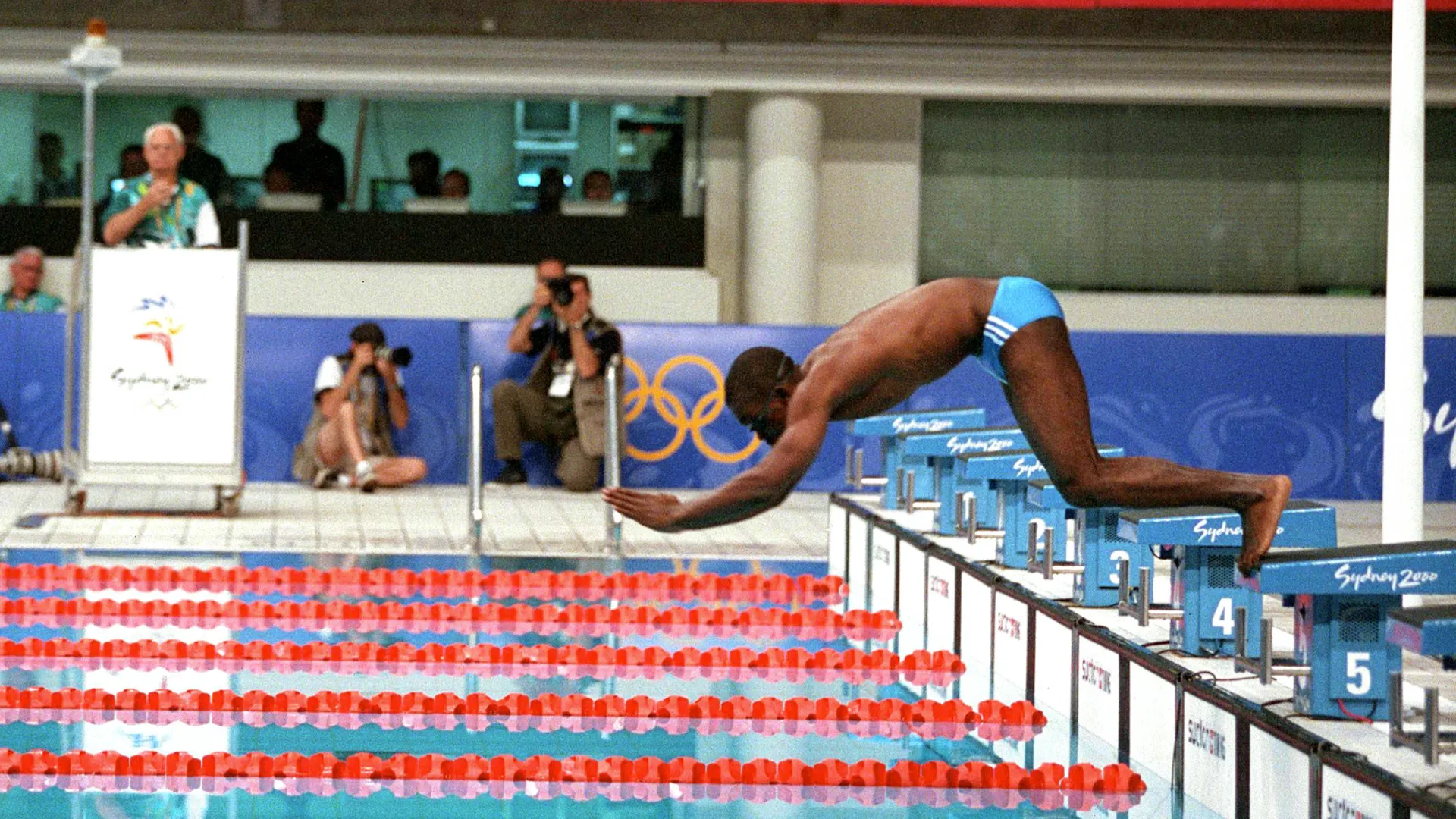Prima di Sydney, non aveva mai visto una piscina olimpica
