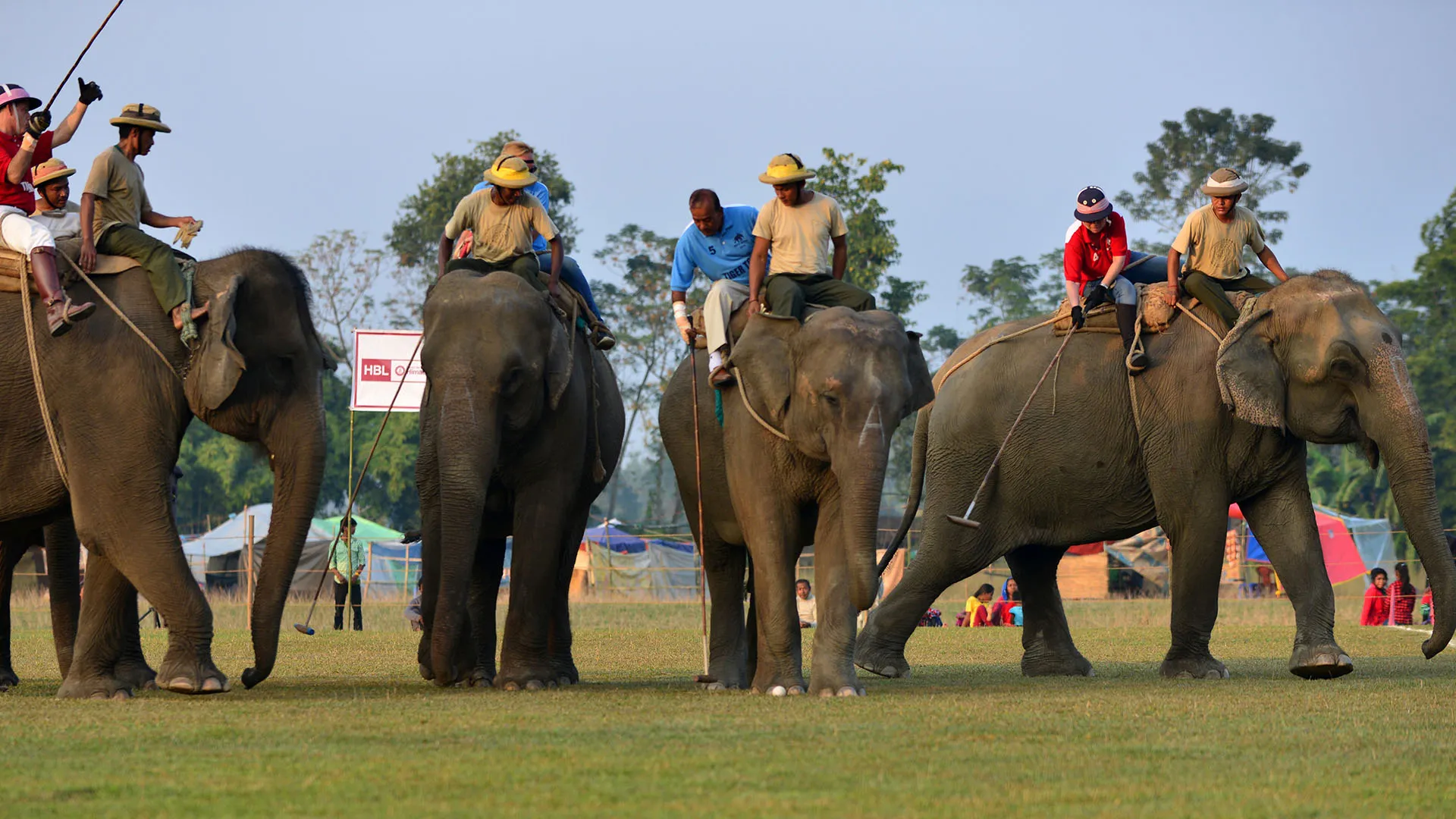 Tiger Tops in Nepal rimane la sede del polo degli elefanti e il sito dei Campionati Mondiali di Polo sugli elefanti
