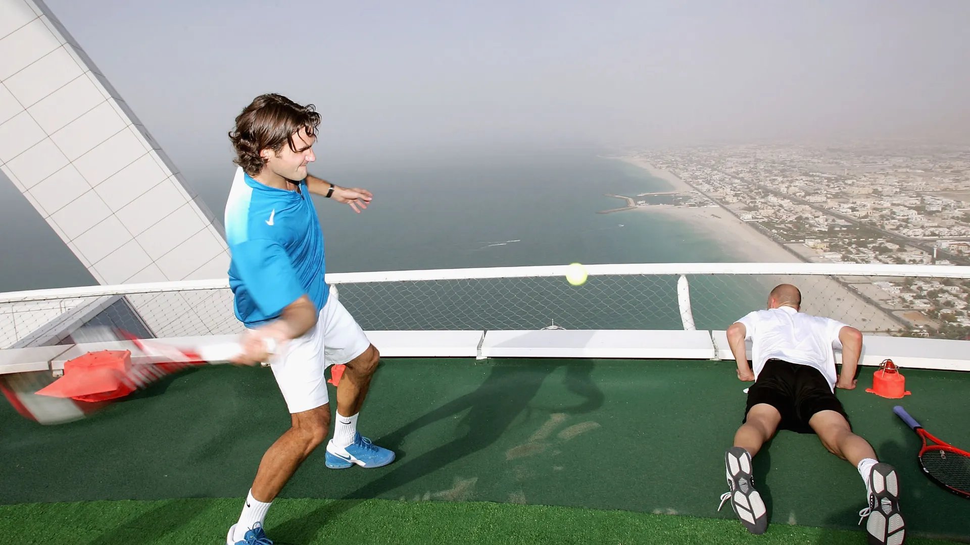 Agassi ha descritto l'esperienza come incredibile e piena di emozione, nonostante l'altezza
