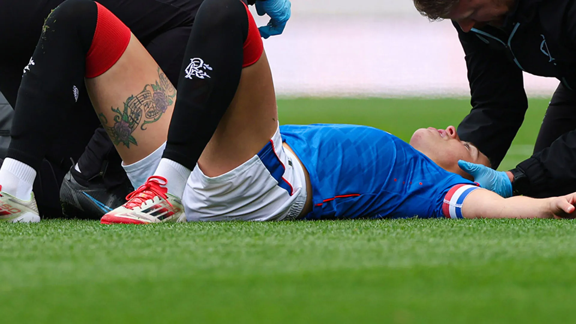 Sfortunatamente Docherty ha dovuto quindi concludere anzitempo il suo match
