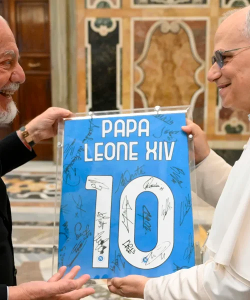Il Napoli va da Papa Leone XIV che lo accoglie con una battuta