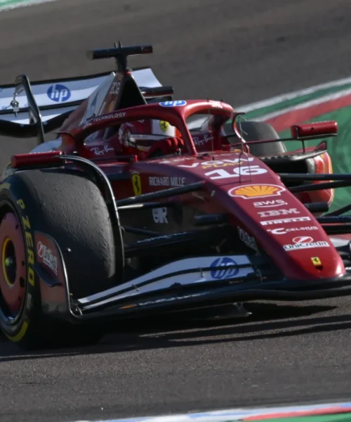 Ferrari, visioni opposte dopo il primo giorno a Imola per Leclerc e Hamilton