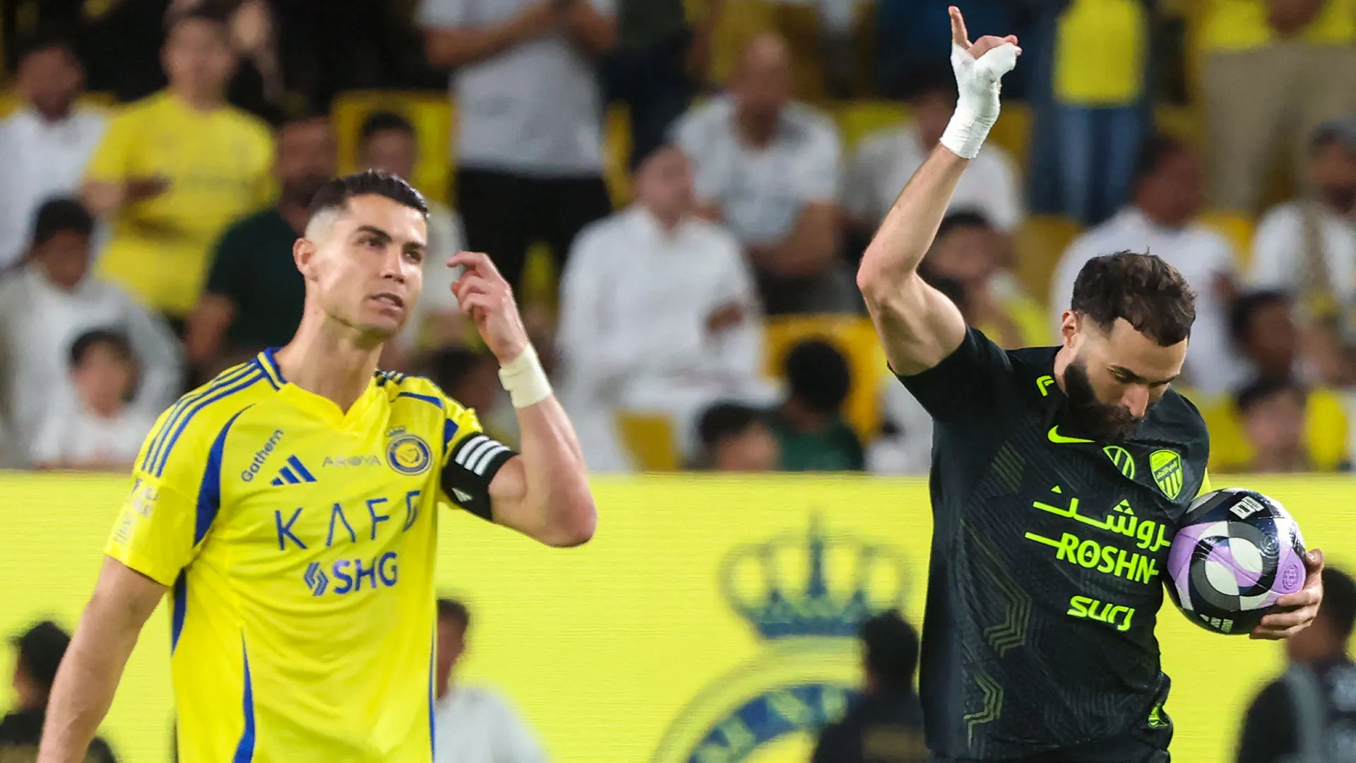L'Al-Ittihad ha ribaltato il risultato con le reti di Karim Benzema, Ngolo Kanté e Houssem Aouar
