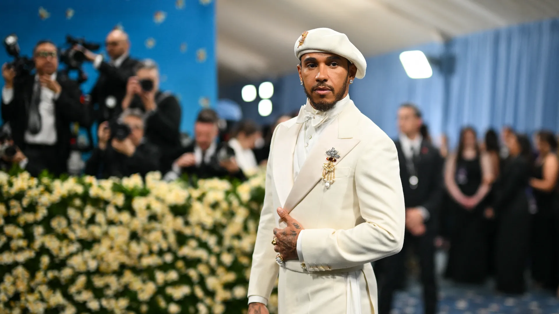 Il pilota di Formula 1 dopo il deludente Gran Premio di Miami è volato subito a New York per partecipare all'evento