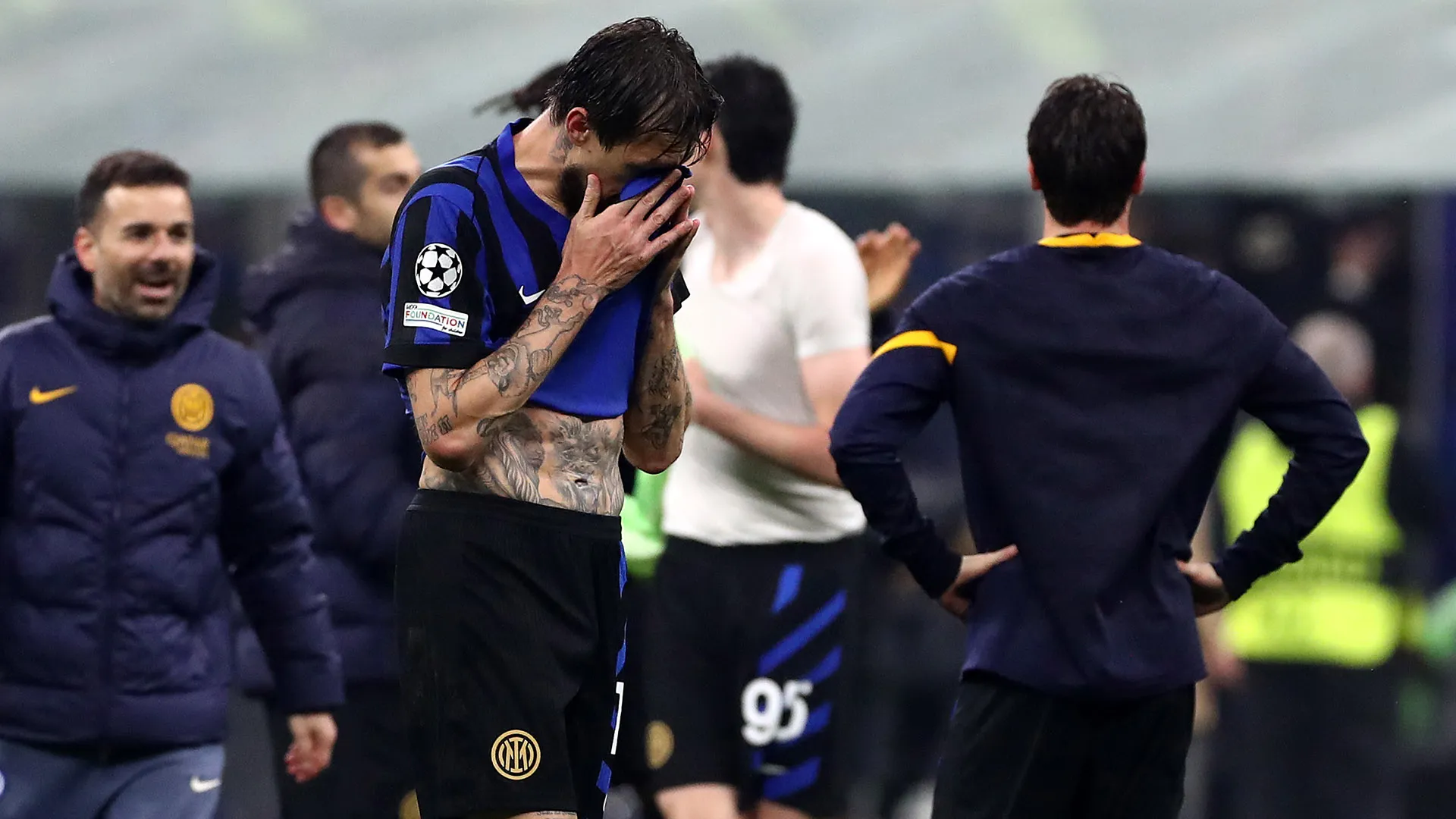 La gara di andata si era conclusa sul 3-3, ieri sera l'Inter ha vinto 4-3
