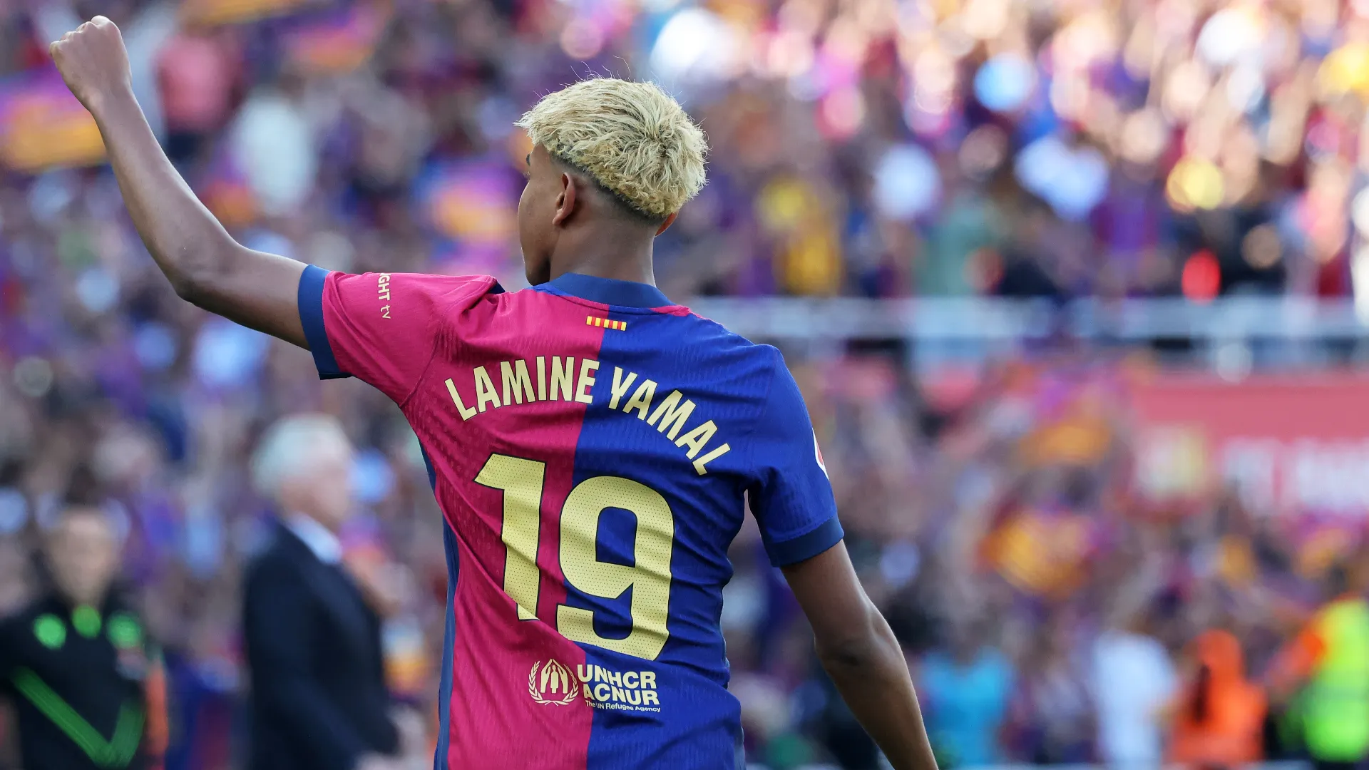 La stellina del Barcellona ha segnato il gol del 2-2 al minuto 32
