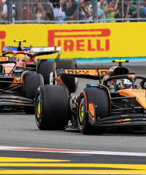 Doppietta McLaren nella Sprint a Miami, Hamilton pesca il jolly e va sul podio. Antonelli furioso