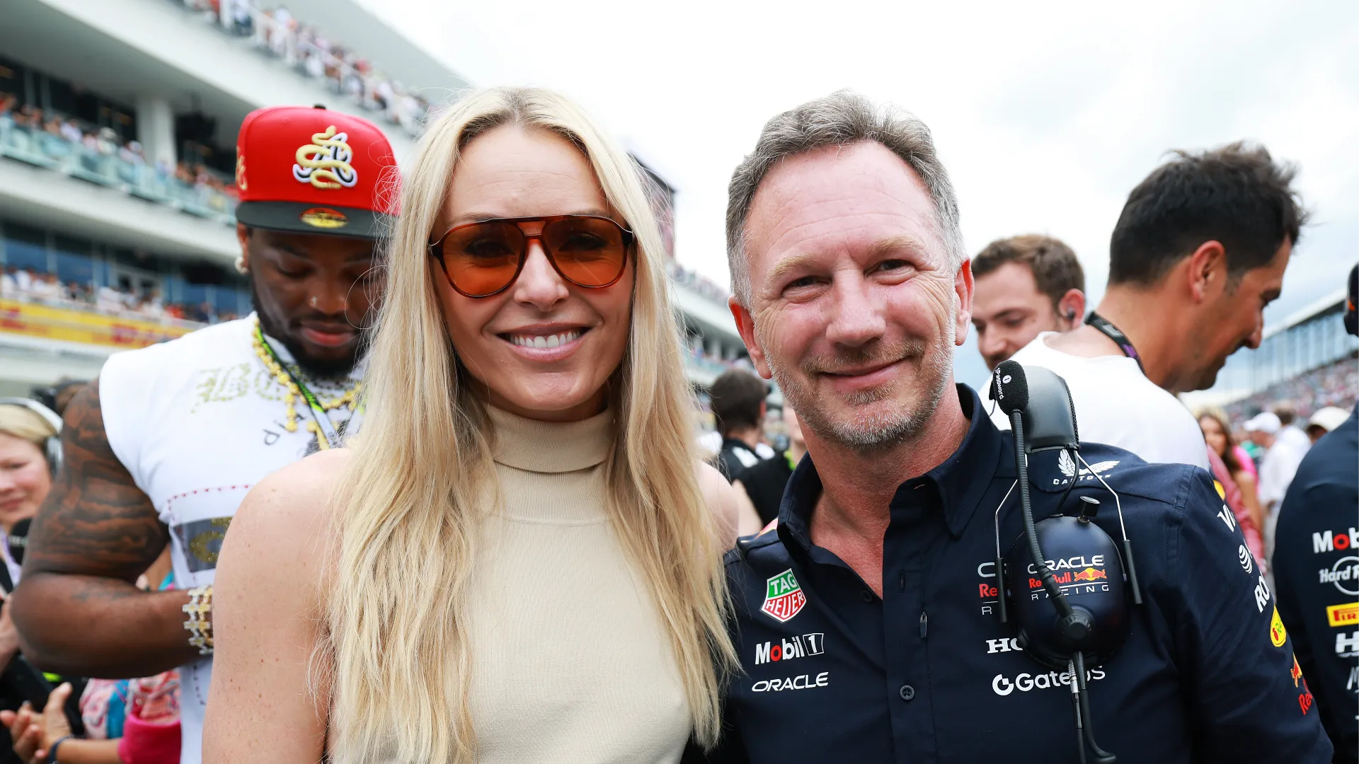Qui è in compagnia del boss della Red Bull Christian Horner