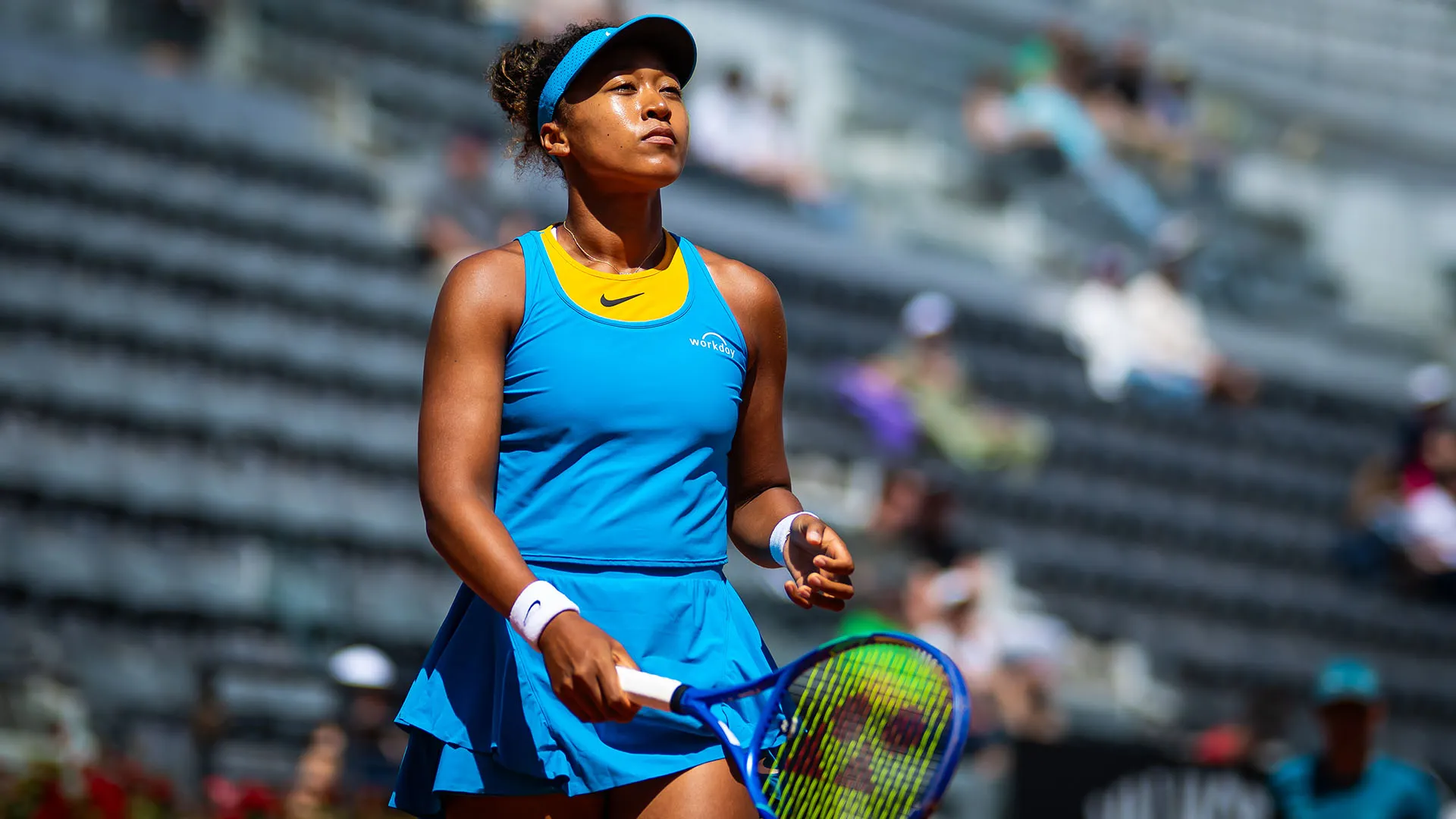Naomi Osaka ha dovuto cedere dopo una battaglia durata quasi 3 ore