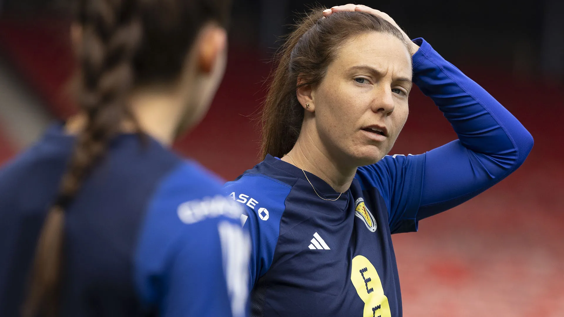 "Poter giocare i miei ultimi minuti di partita con la maglia della Scozia significa tutto" ha dichiarato la campionessa
