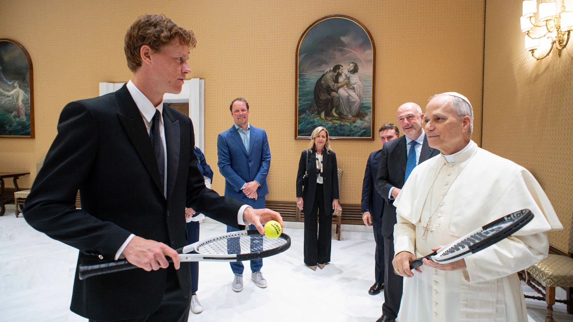Il numero uno del mondo ha fatto visita al nuovo Pontefice