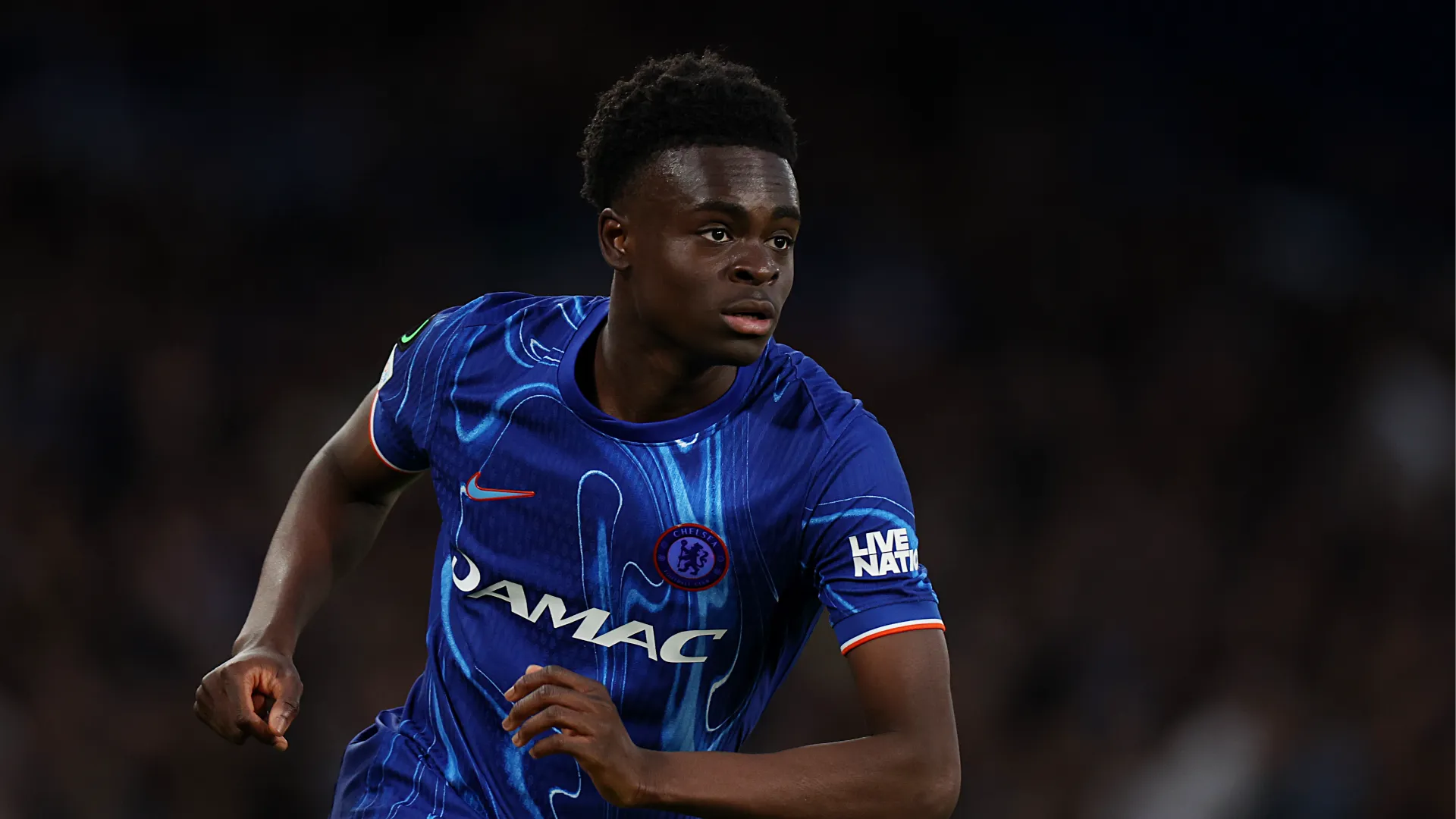 Durante Chelsea-Djurgaarden Tyrique George ha provato in ogni modo a segnare ma non ce l'ha fatta
