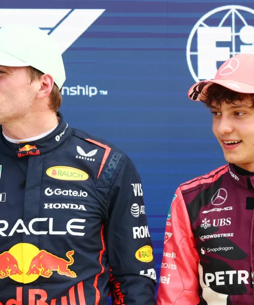 Kimi Antonelli ha cambiato idea su Max Verstappen: le foto