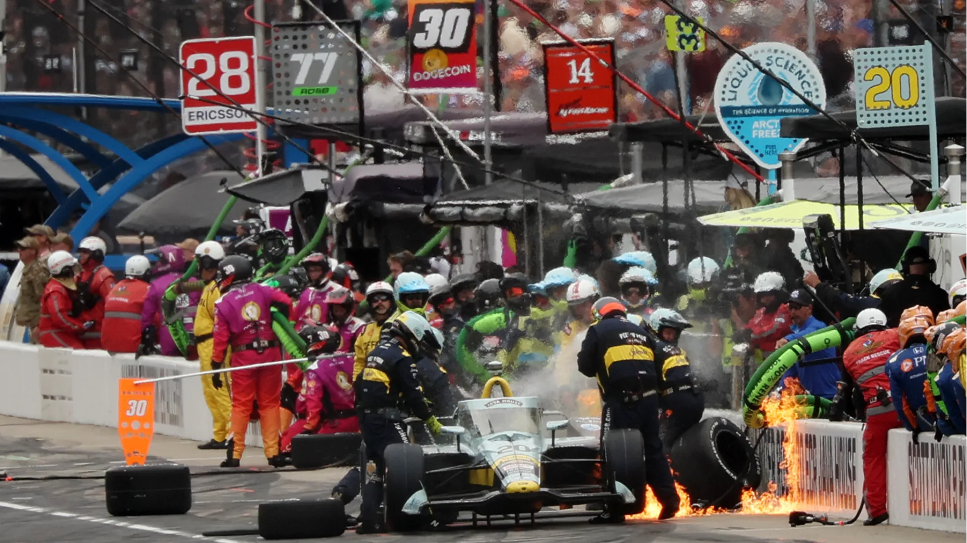 Enorme spavento per Alexander Rossi e per il suo team
