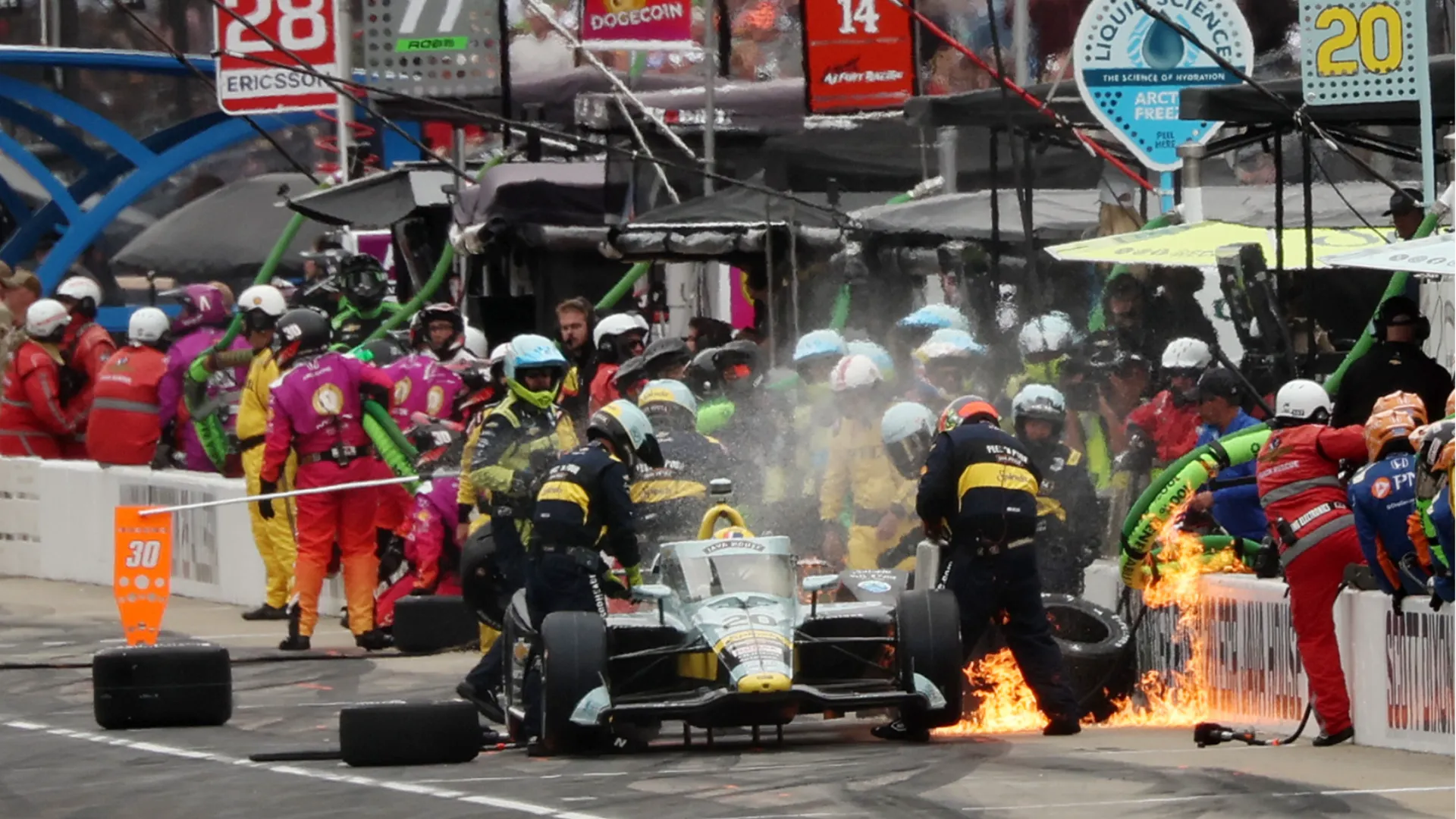Alexander Rossi non è riuscito a concludere la gara