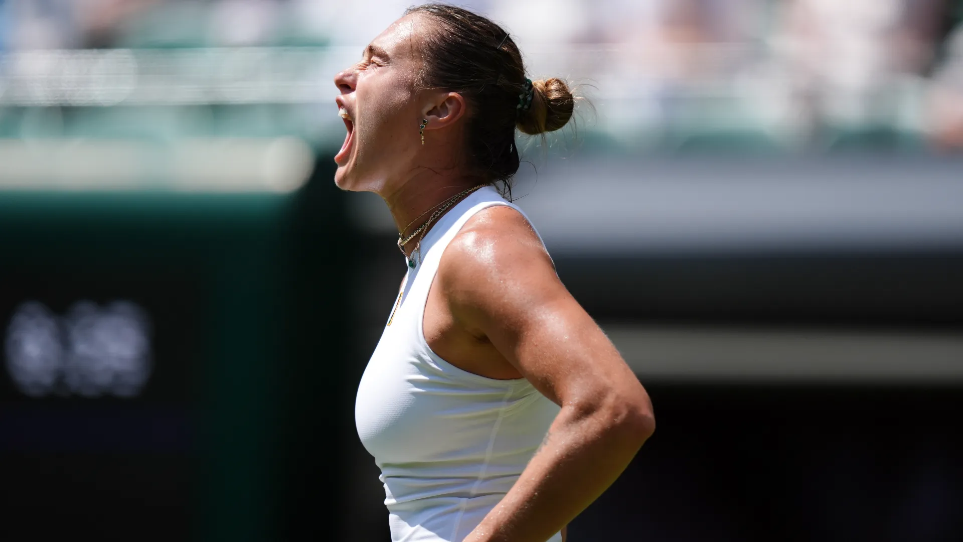 Aryna Sabalenka non si è fatta sorprendere dall'avversaria canadese

