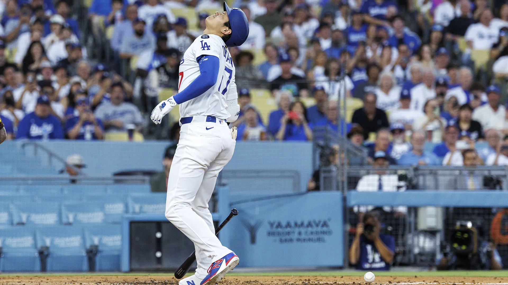Shohei Ohtani è stato colpito da un lancio
