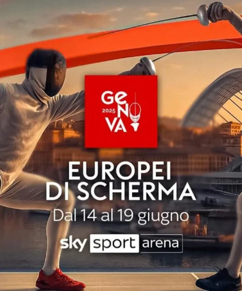 Scherma, gli Europei di Genova su Sky e in streaming su NOW