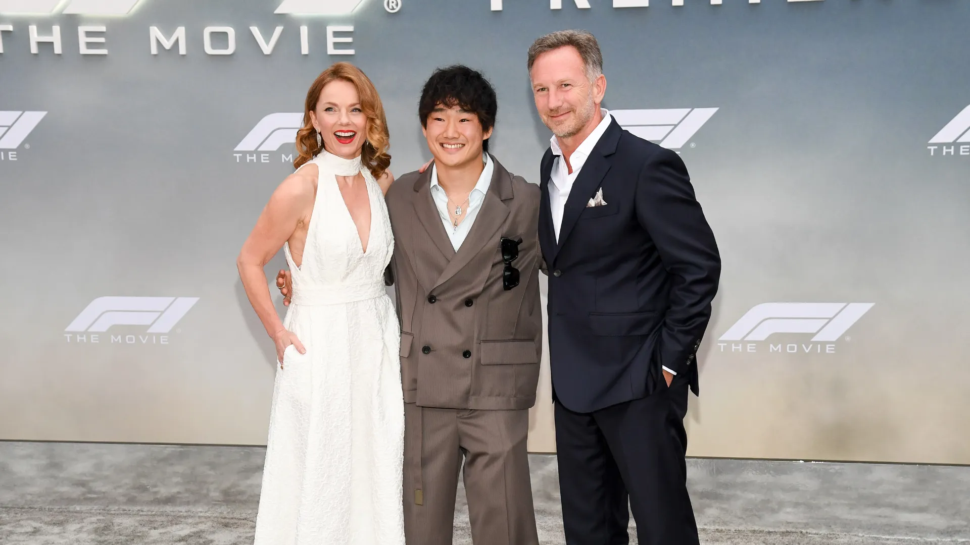 La Red Bull è rappresentata da Chris Horner, la moglie Geri Halliwell e il pilota Yuki Tsunoda