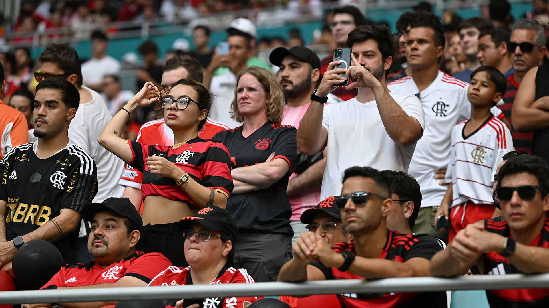 Sono stati tantissimi i tifosi del Flamengo arrivati negli Stati Uniti per supportare la loro squadra
