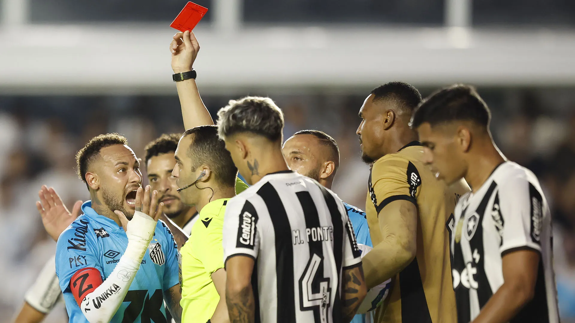 Neymar è stato espulso nel secondo tempo