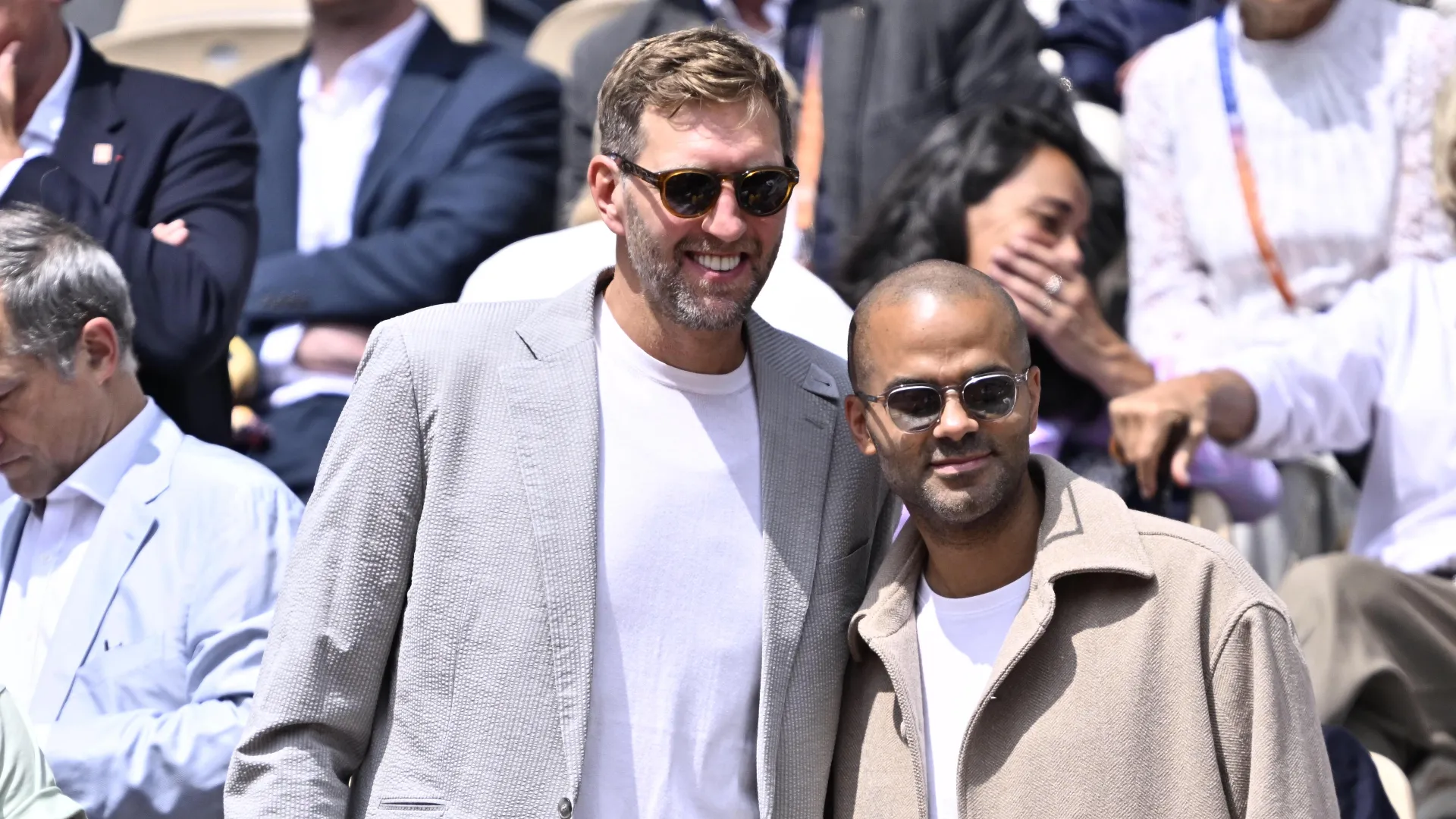 Le due ex stelle della NBA, Dirk Nowitzki e Tony Parker